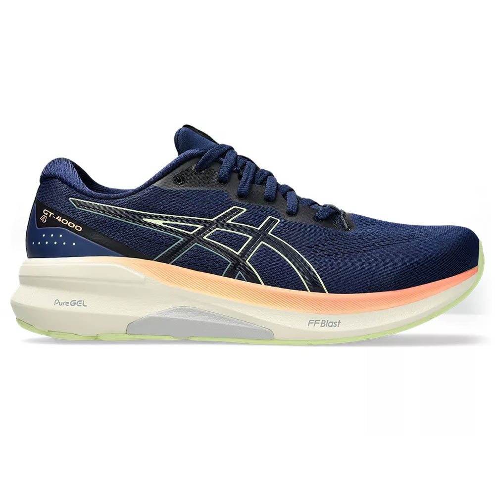 ASICS GT-4000 4 Running Shoes for Men - Blue Expanse/Cool Matcha - Size 10 D (Medium) - Lightweight & Supportive for Jogging, Gym & Daily Wear