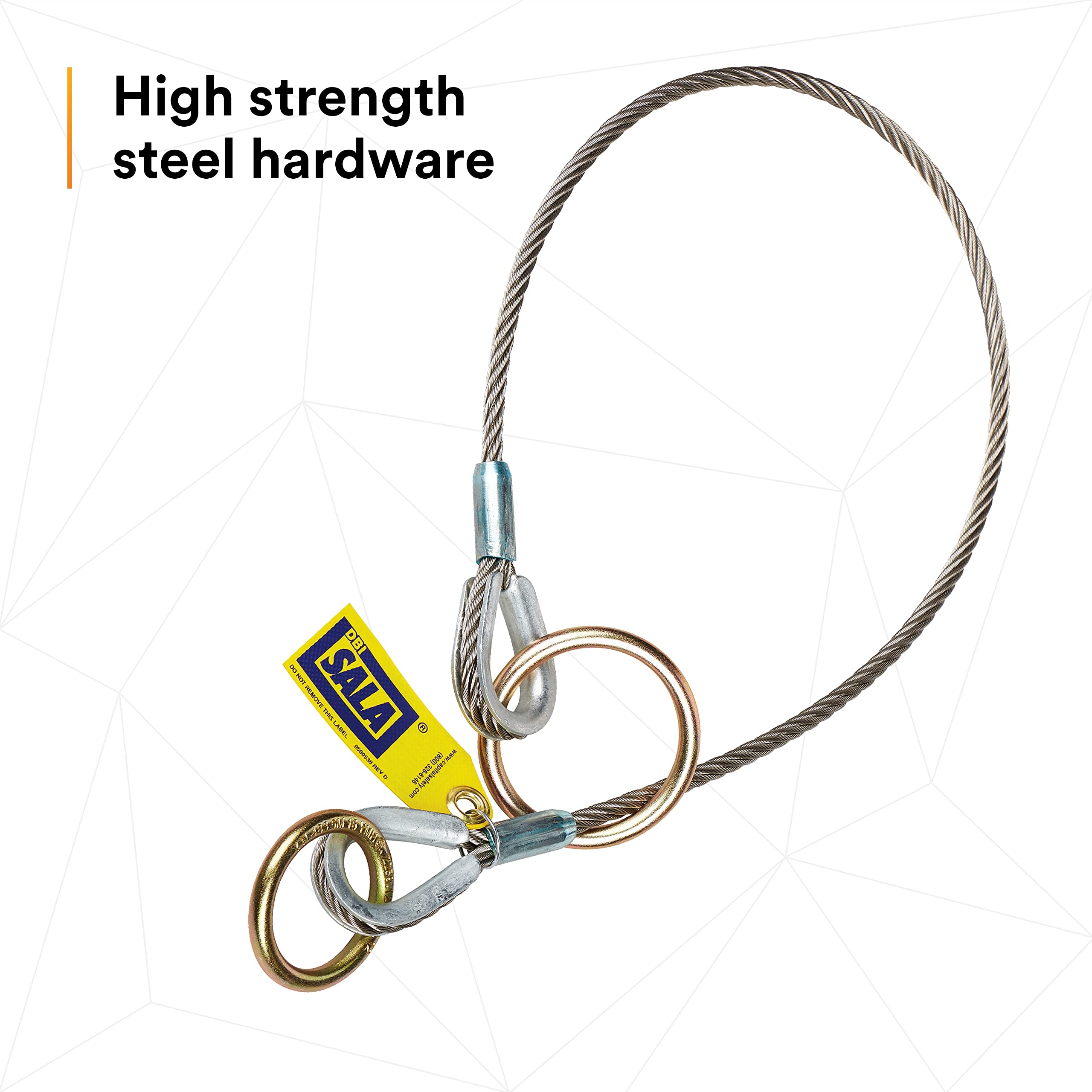 3M DBI-SALA 5900553 Reusable Cable Tie-Off Adapter - Secure Fall Protection for Construction & Roofing Safety | OSHA Compliant
