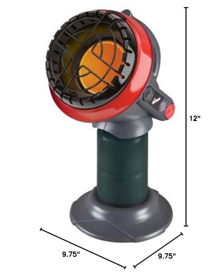 Mr. Heater F215100 Portable Little Buddy Propane Heater with Tank Refill Adapter - Indoor & Outdoor Use for Camping, Garage, and Emergency Heating