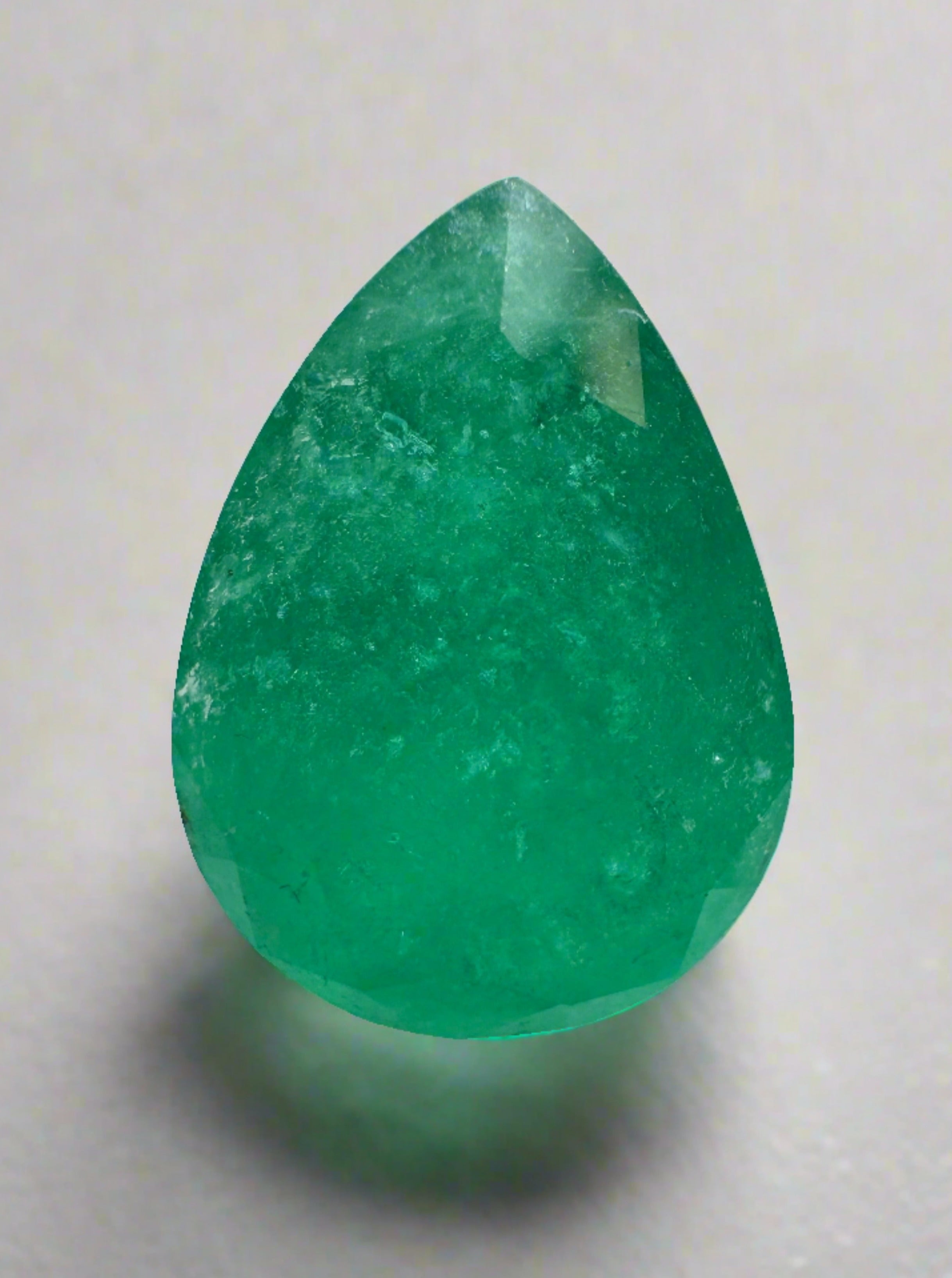 6.59 Carat Natural Colombian Emerald Pear Cut Loose Gemstone for Jewelry Making - Engagement Rings, Necklaces & Earrings
