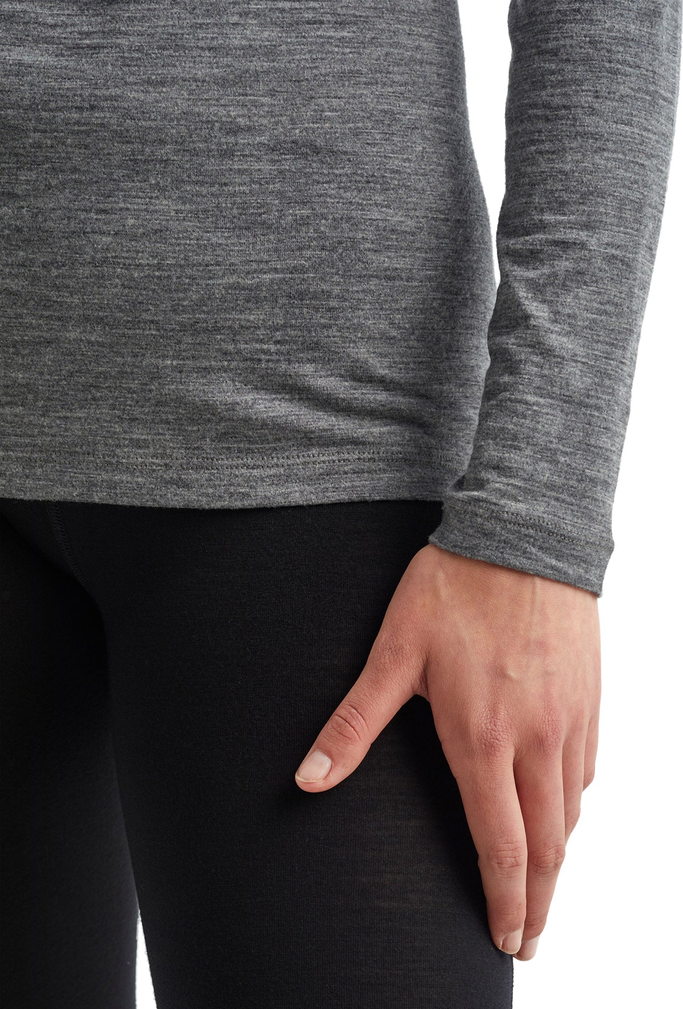 200 Oasis Long Sleeve Crewneck Women's Thermal Shirt - Soft Cotton Blend Base Layer for Winter, Fall & Outdoor Activities