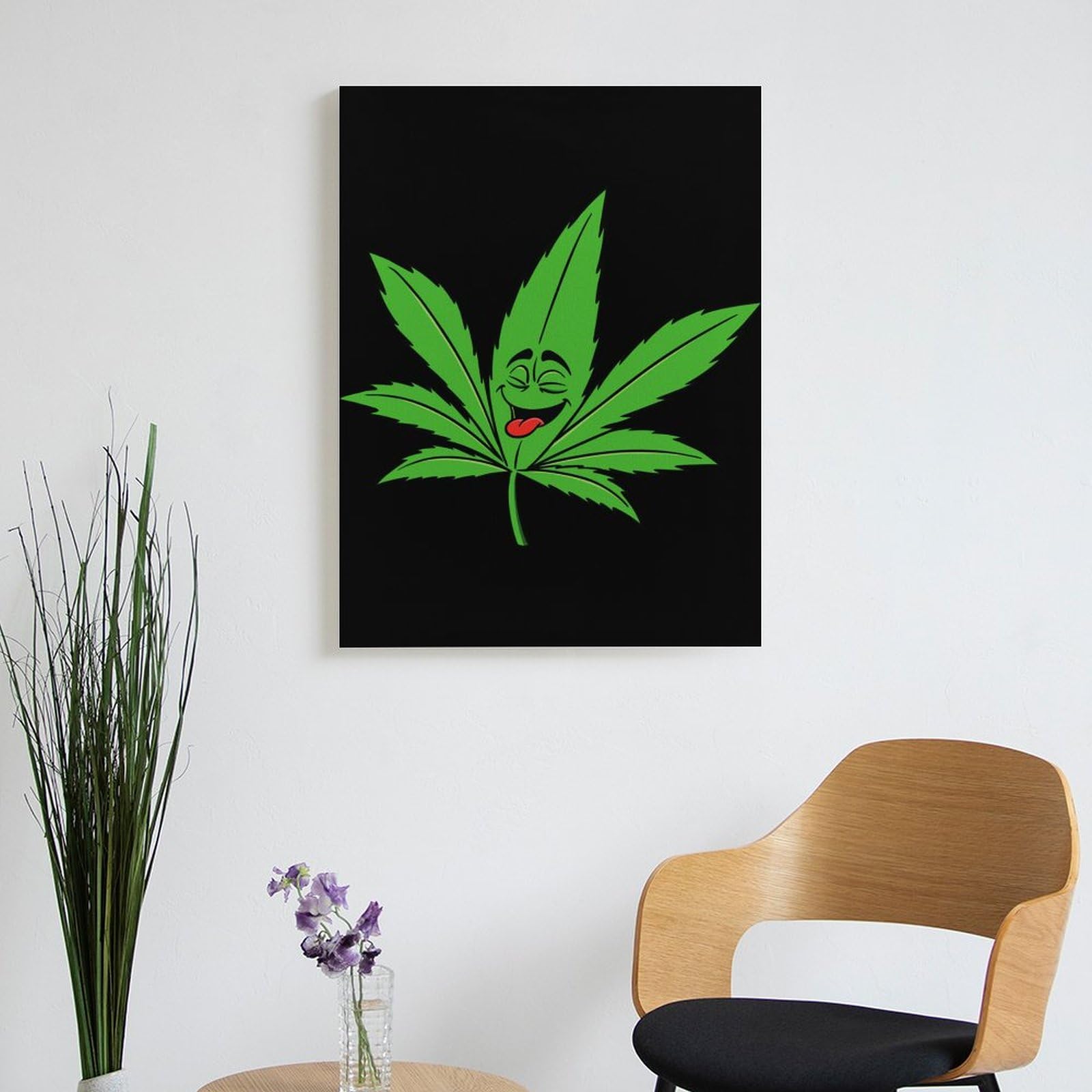 Custom Weed Paint by Numbers Kit for Adults - Digital Oil Painting with Frame - Creative Gift for Stoner, 420 Lovers & Home Decor