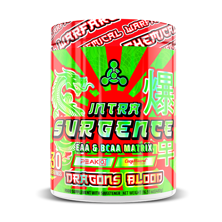 Chemical Warfare Intra Surgance 480g Dragons Blood - Premium Bodybuilding Supplement for Muscle Growth & Recovery - Perfect for Post-Workout & Athletic Performance