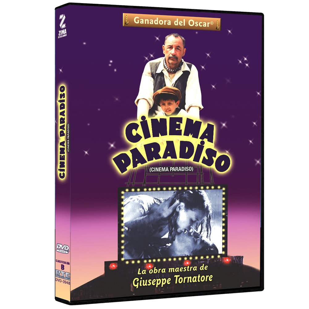 Cinema Paradiso DVD - Giuseppe Tornatore Director's Cut (Latin America Import, Spanish Subtitles) | Classic Italian Film for Movie Lovers & Film Studies