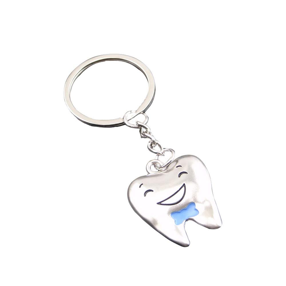 Romantic Couple Keychain - Unique Teeth Design Metal Key Ring for Lovers, Perfect Couples Gift for Anniversary, Valentine's Day - Great for Car Keys, House Keys & Everyday Use
