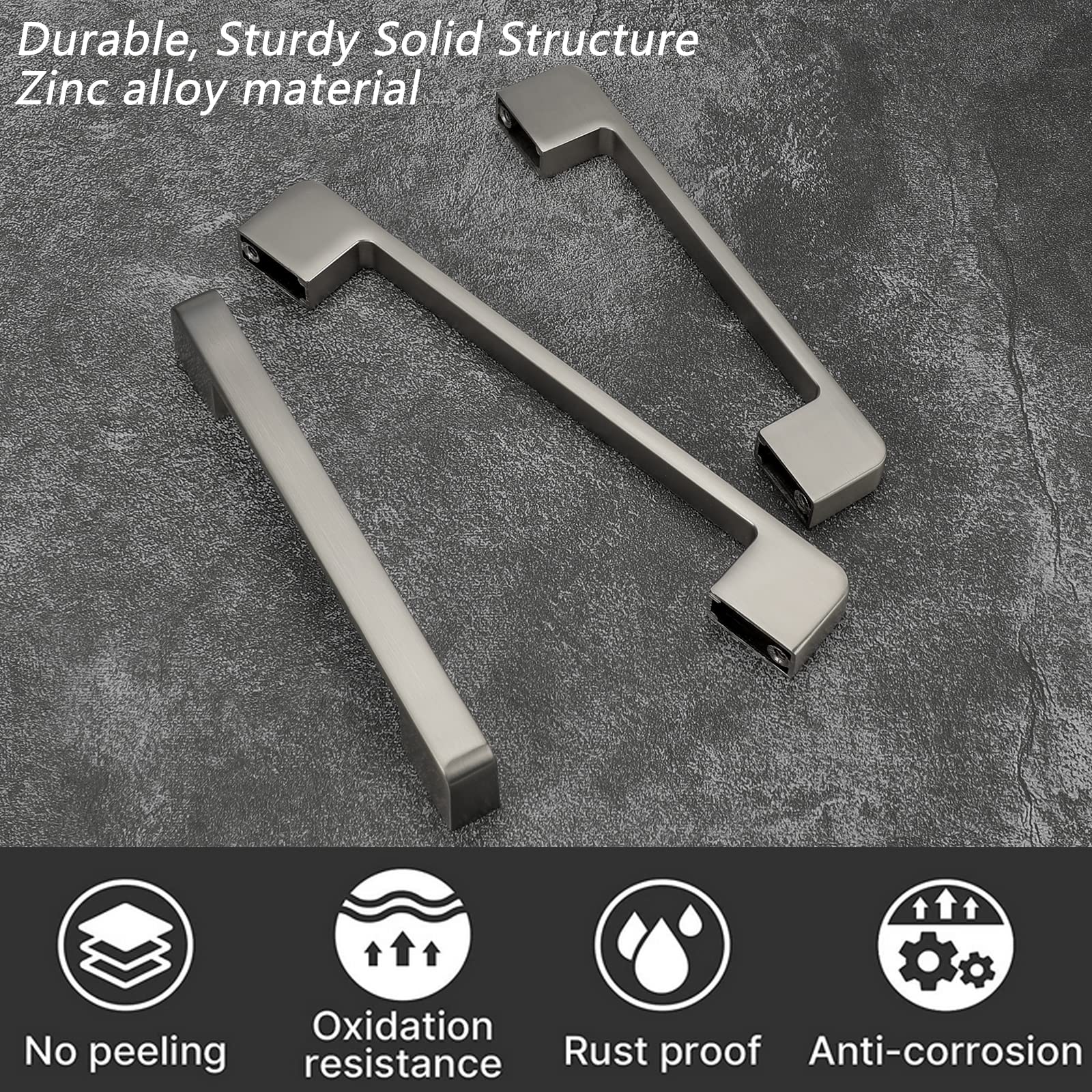 Brushed Nickel Cabinet Pulls 10-Pack - 5