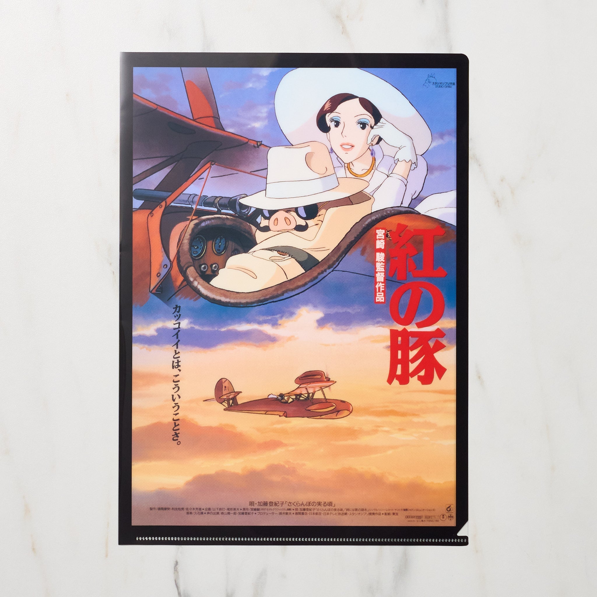 Studio Ghibli Anime Movie Poster A4 Clear Plastic File Folder - Spirited Away, My Neighbor Totoro, Howl's Moving Castle - Perfect for School, Office & Home Organization
