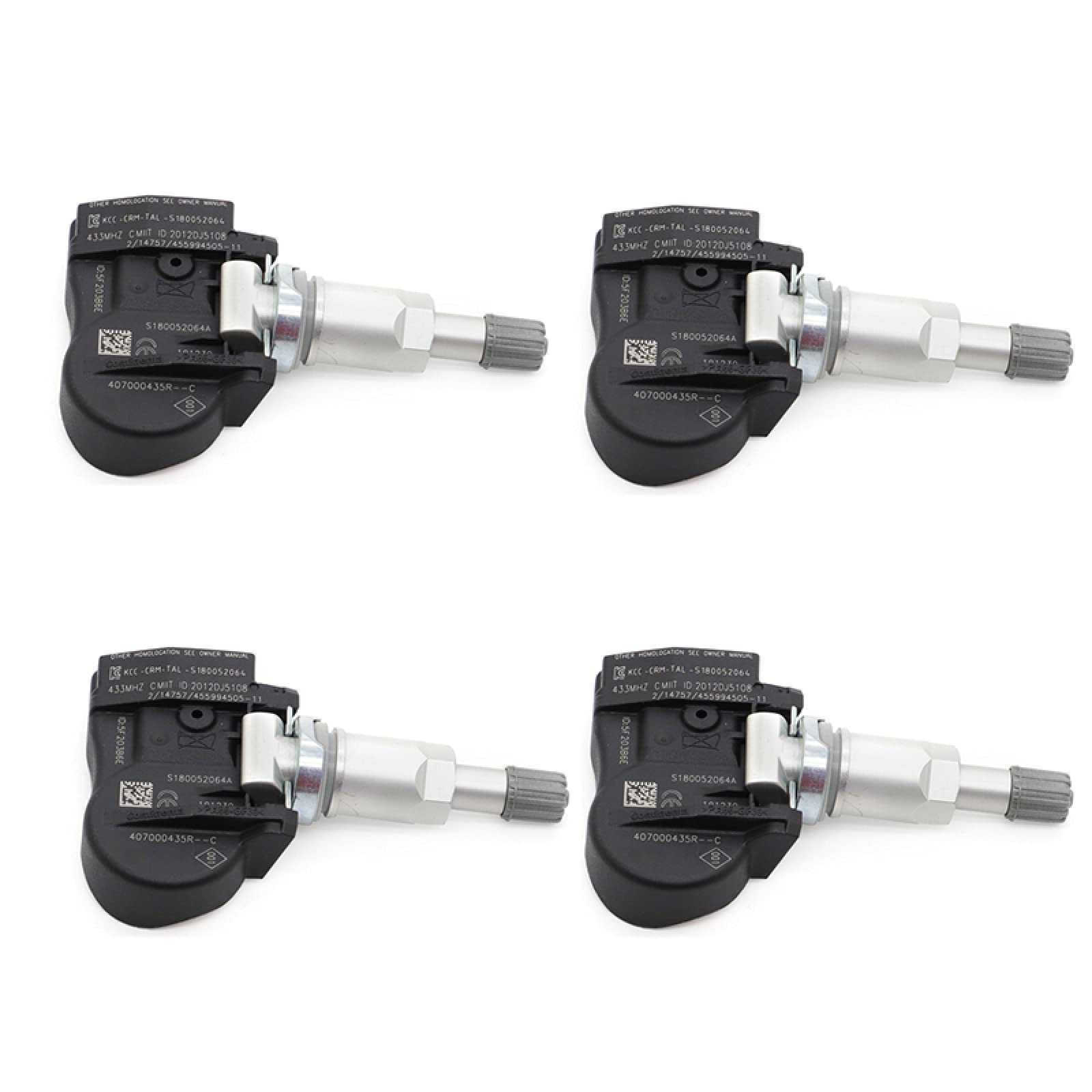 YSLR TPMS Sensors 433MHz for Renault Megane Laguna Fluence Latitude - Tire Pressure Monitoring System (40700 0435R 407000435R 407003743R) - Perfect for Enhanced Driving Safety & Vehicle Maintenance