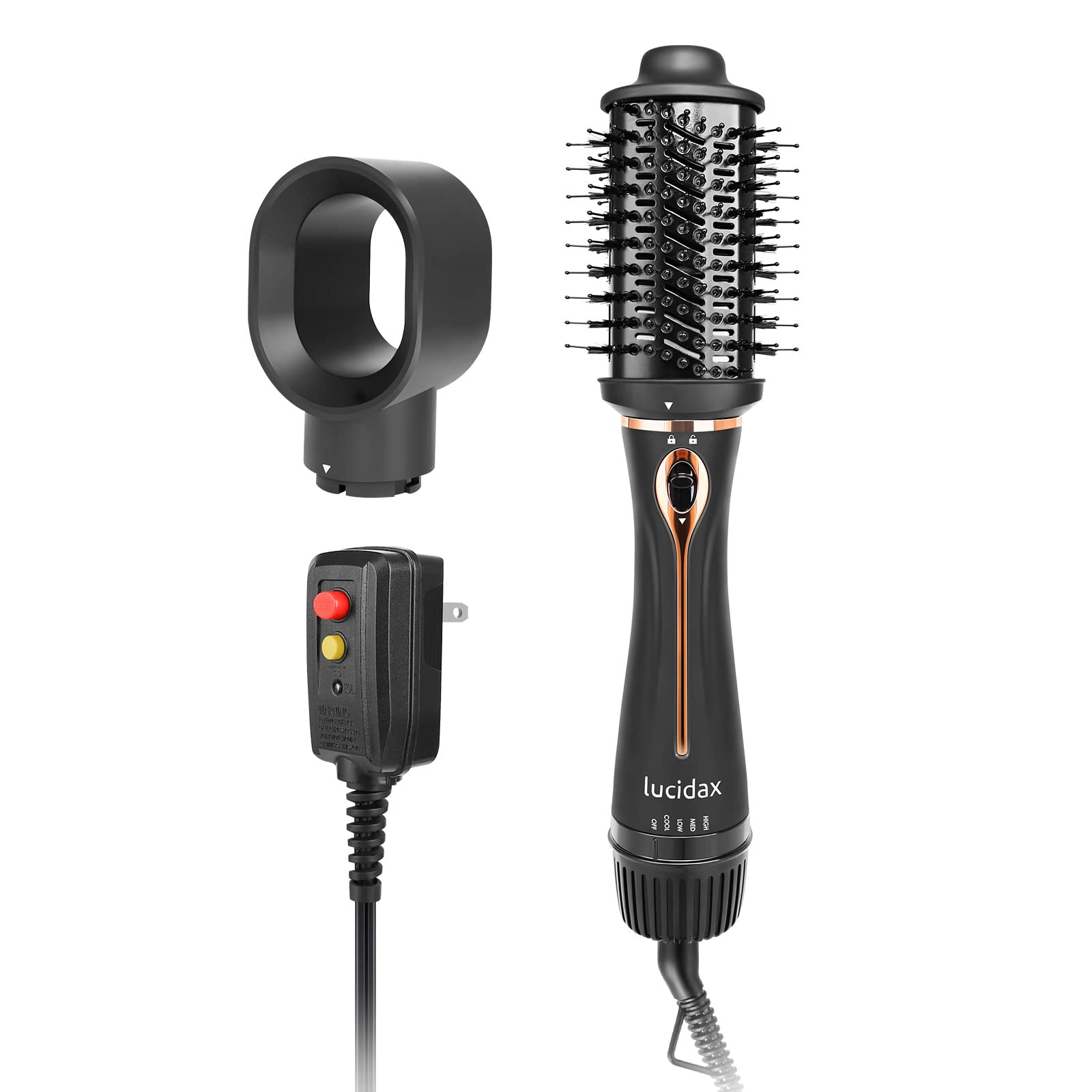 Professional Hair Dryer Brush - 2-in-1 Volumizing Blow Dryer & Styler for Salon-Quality Results at Home - Perfect for Smoothing, Volumizing & Quick Drying (Ionic Technology, 1875W) - Great for Home Use, Travel & Salon Styling