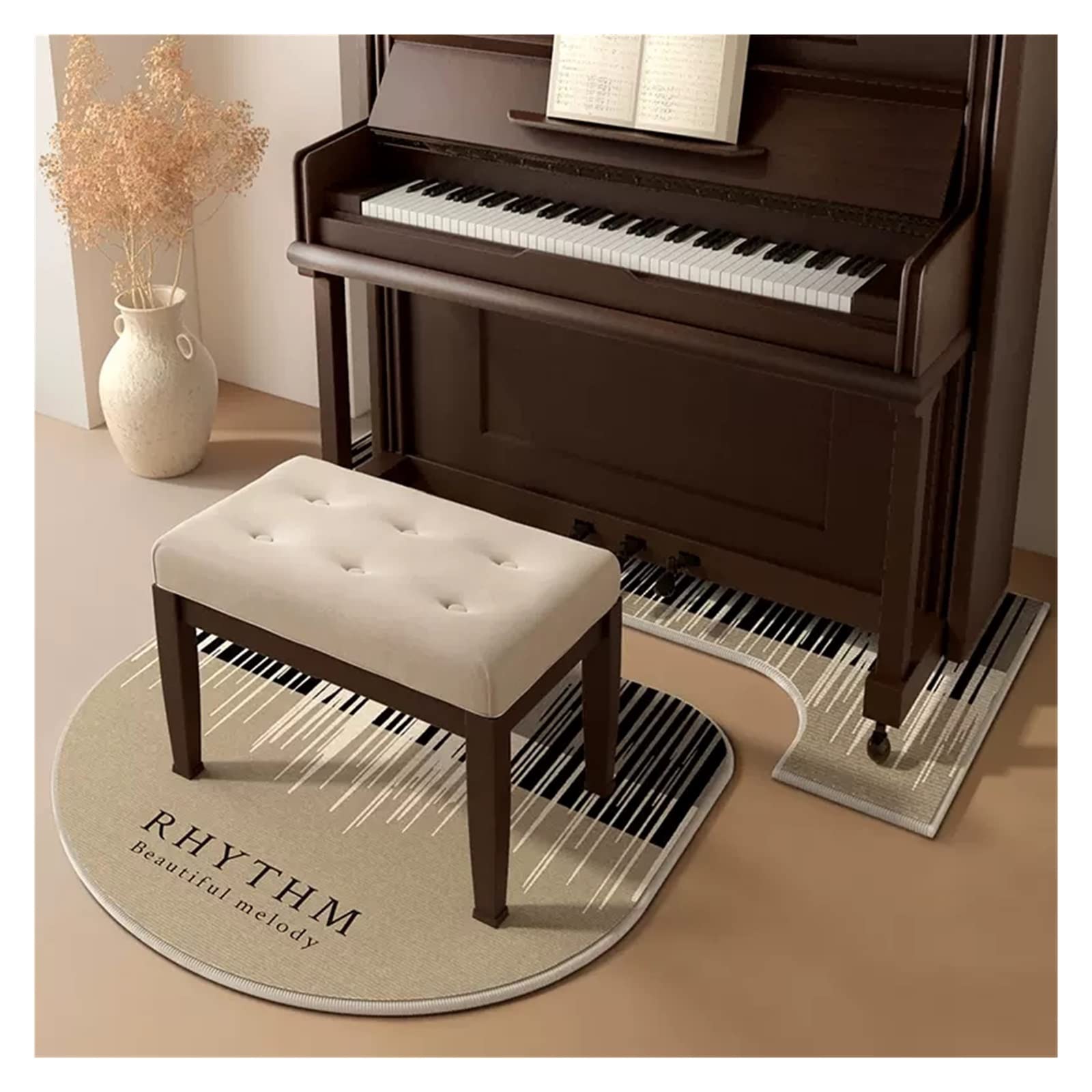 Premium Soundproof Rug for Upright Piano - 70x160cm Non-Slip Acoustic Floor Mat with Noise Dampening Technology | Ideal for Home Studios, Music Rooms & Noise Reduction in Apartments (Style 5)