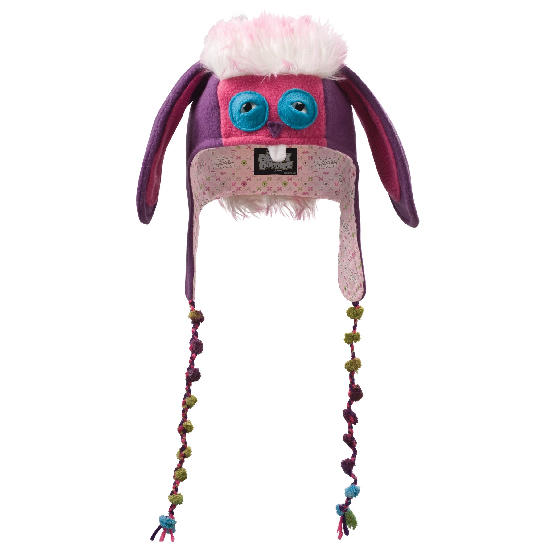 Bianca Bunny Fleece Monster Hat - Cute Animal Ears Winter Beanie for Women & Kids - Perfect for Halloween, Cosplay, and Cold Weather Outfits