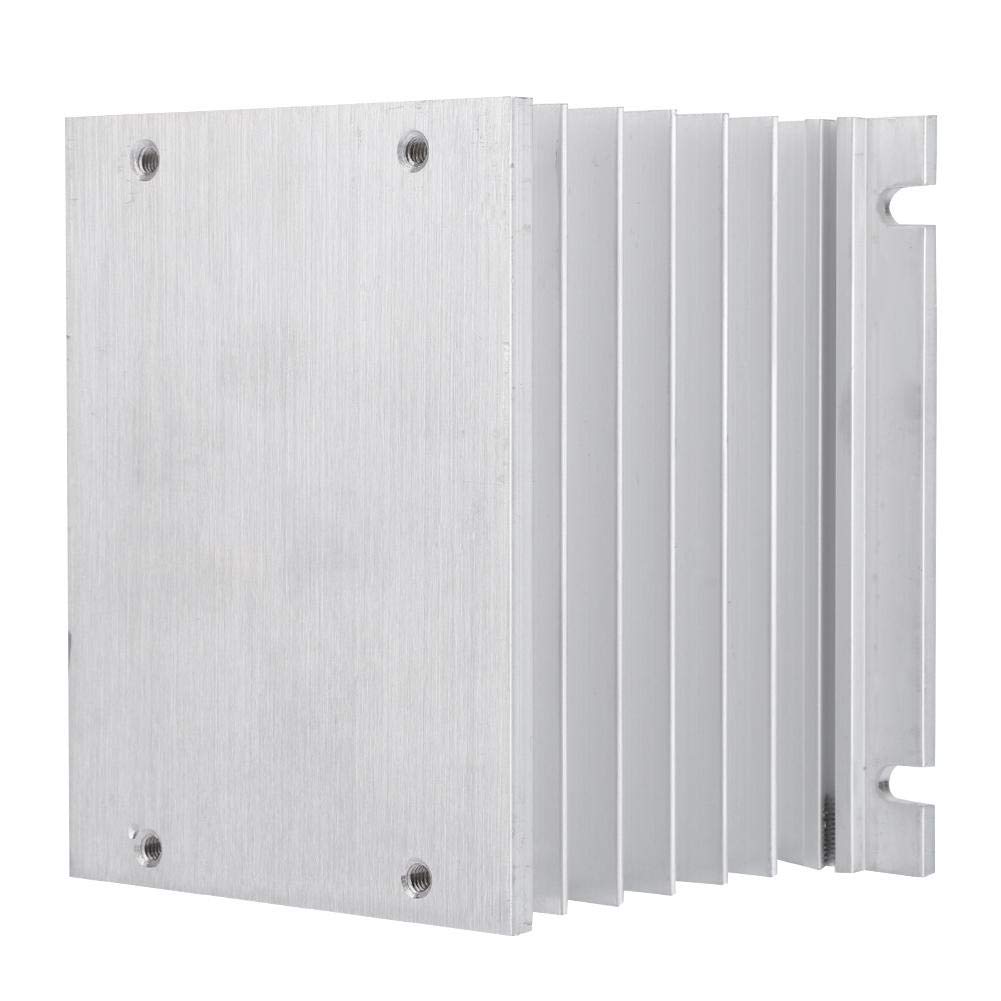 3 Phase Aluminum SSR Heatsink for DIN Rail Mount - High Efficiency Cooling for Solid State Relays - Ideal for Industrial Automation & Power Control Systems