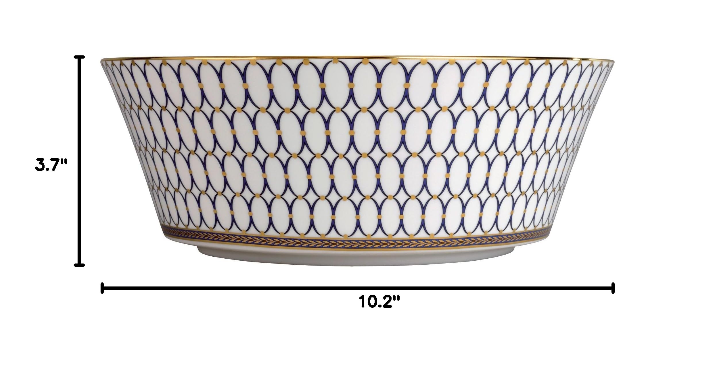 Wedgwood Renaissance Gold 12-Inch Porcelain Serving Bowl - Elegant Dinnerware for Holiday Entertaining & Formal Dining