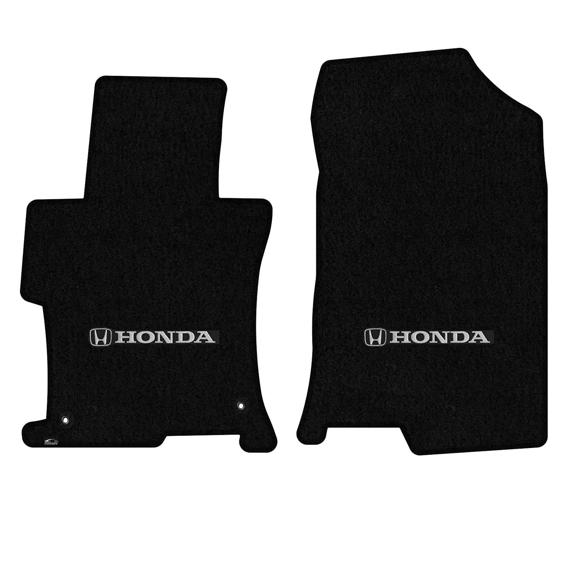 Premium Custom-Fit Carpeted Floor Mats for 2008-2012 Honda Accord Sedan - Black 2-Piece Front Set with H Logo | All-Weather Protection & Luxury Interior Upgrade