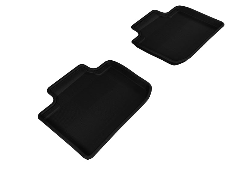 3D MAXpider Kagu Custom Fit Floor Mats for 2014-2020 Lexus IS - 2nd Row, All-Weather Protection, Non-Slip Backing (Black) | Perfect for Daily Commute, Road Trips & Winter Driving