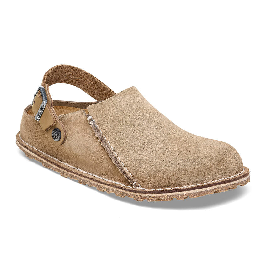 Birkenstock Lutry Premium Suede Leather Sandals in Gray Taupe - Comfortable & Stylish for Women's Casual Wear, Travel & Everyday Use