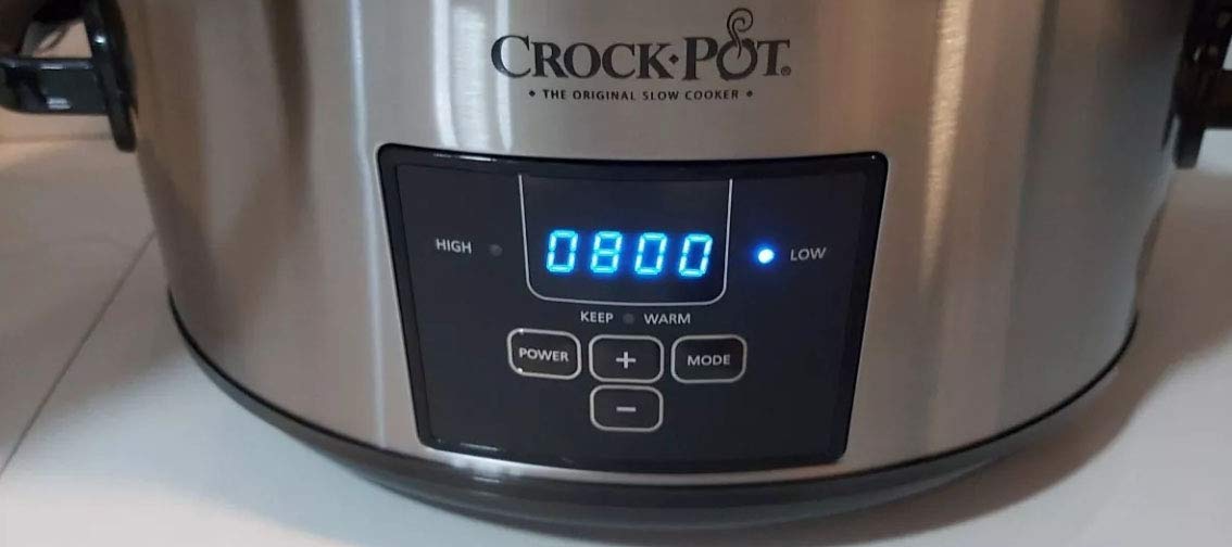 Crock-Pot 7 Quart Programmable Slow Cooker with Digital Timer & Carry Handle - Perfect for Family Dinners, Potlucks & Meal Prep
