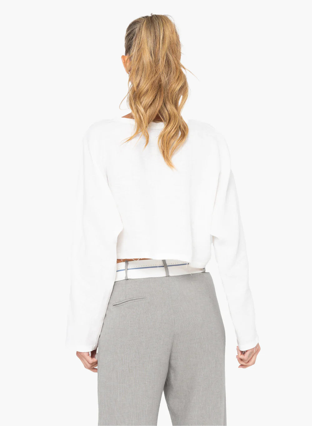 Anja Top Bone - Women's Fashion Casual Blouse for Summer Outfits & Office Wear