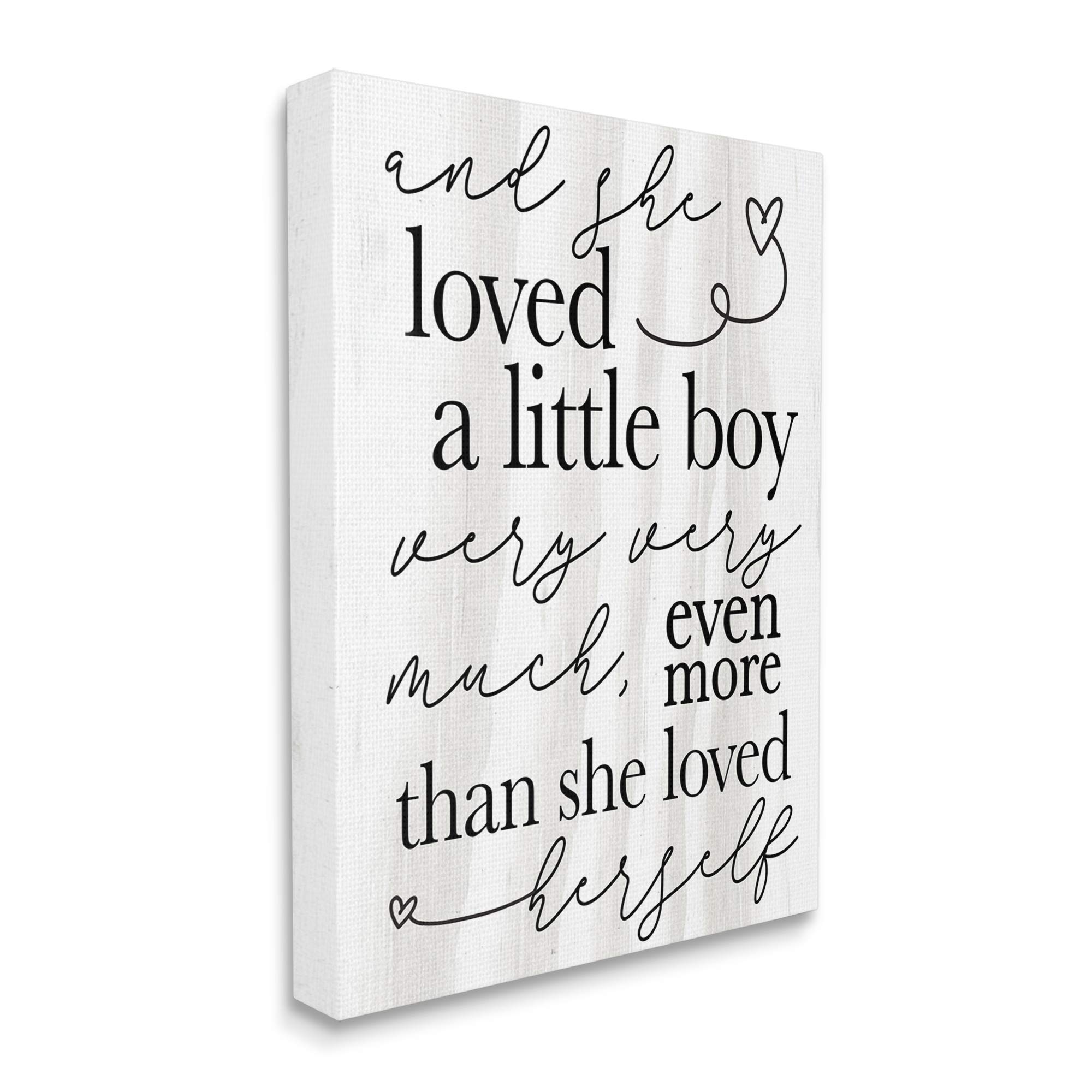 Stupell Industries 'Loved A Little Boy' Canvas Wall Art - 36
