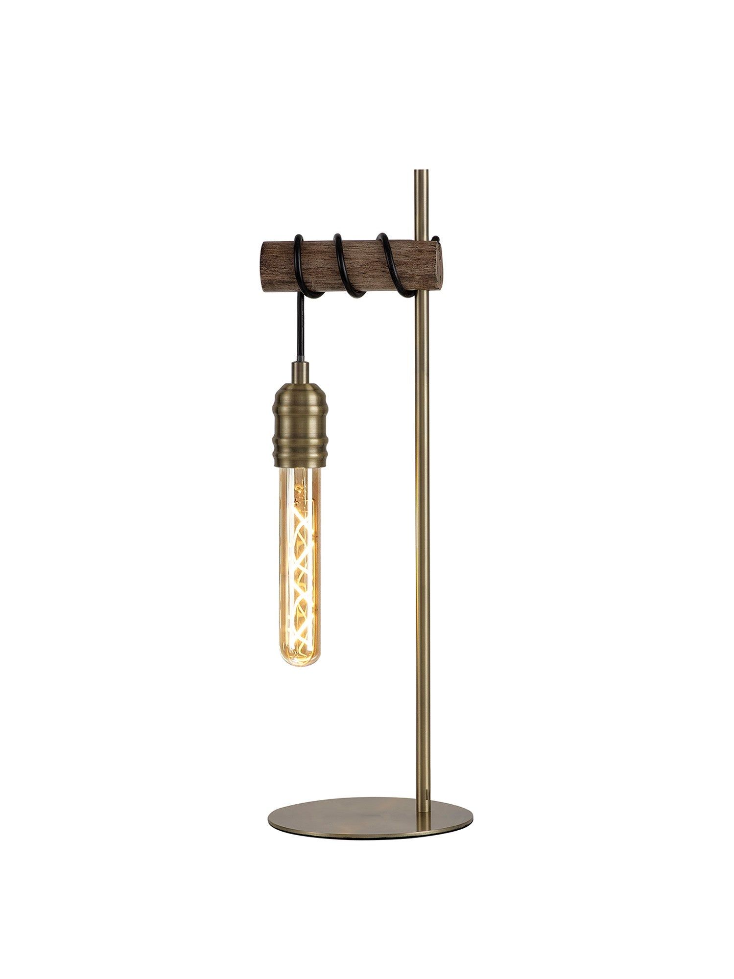 Oak & Antique Brass