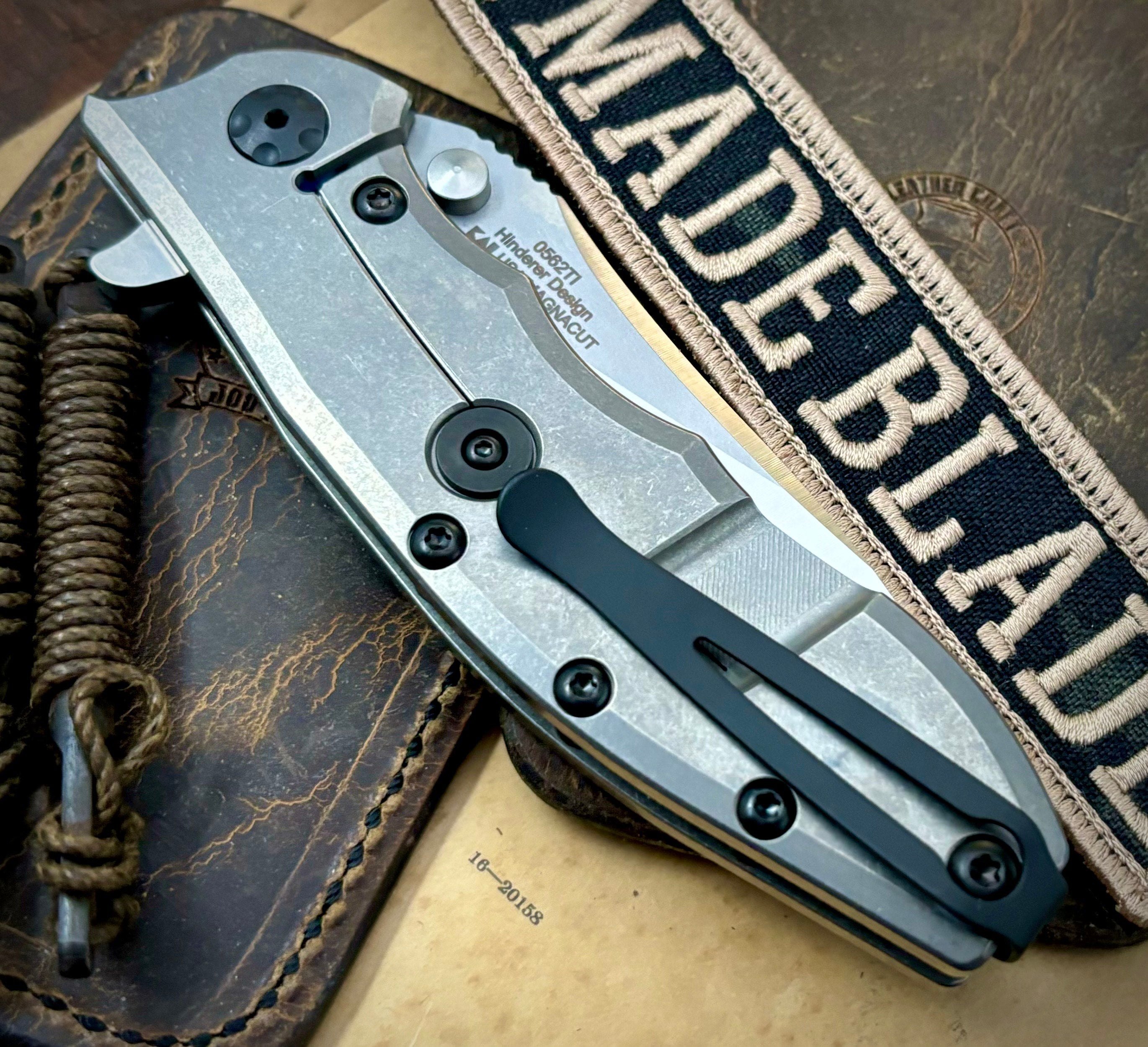 Zero Tolerance ZT0562TI Folding Knife - Full Titanium Handles, MagnaCut Steel Blade - EDC, Outdoor, Camping, Survival Gear