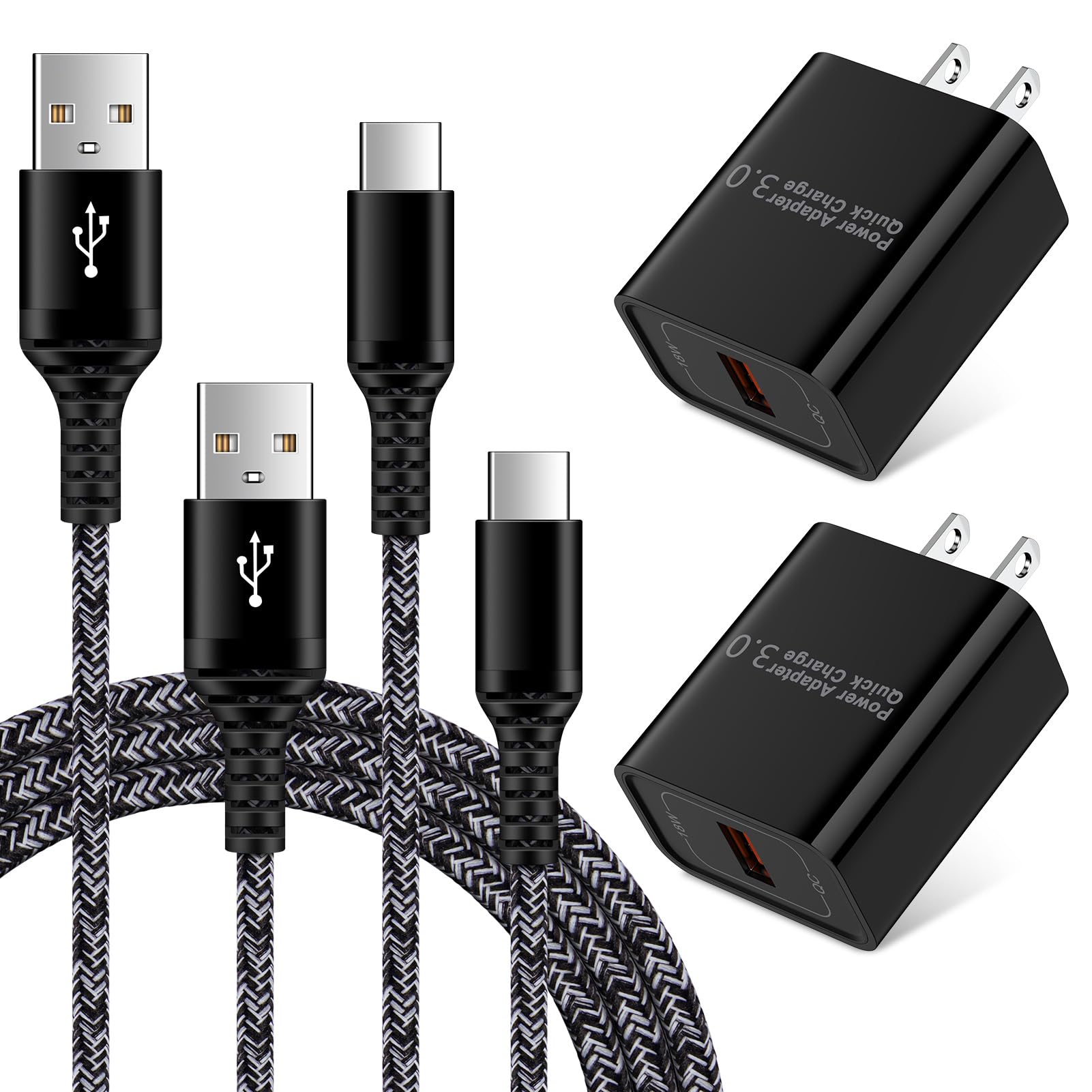 Fast Charging USB-C Cable for Samsung Galaxy S25/S24/S23/S22/S21/S20/S10/S9/S8 & Note Series | 3A Quick Charge Compatible with Z Flip 6/5/4 & A-Series Phones | Perfect for Home, Office & Travel Use