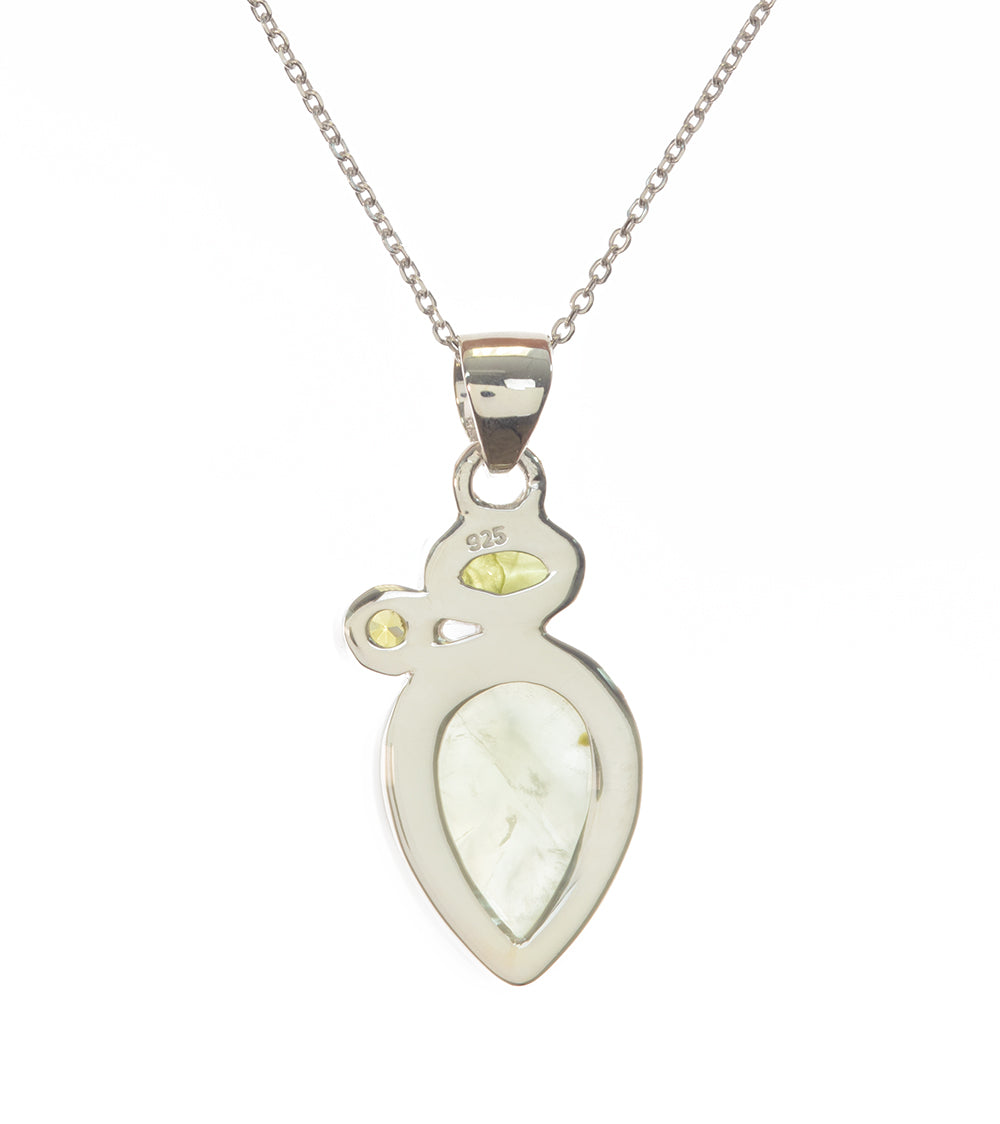 Peridot & Prehnite Gemstone Pendant Necklace BOBB36075+M&M37477 - Elegant Jewelry for Women, Perfect Gift for Birthday, Anniversary & Special Occasions