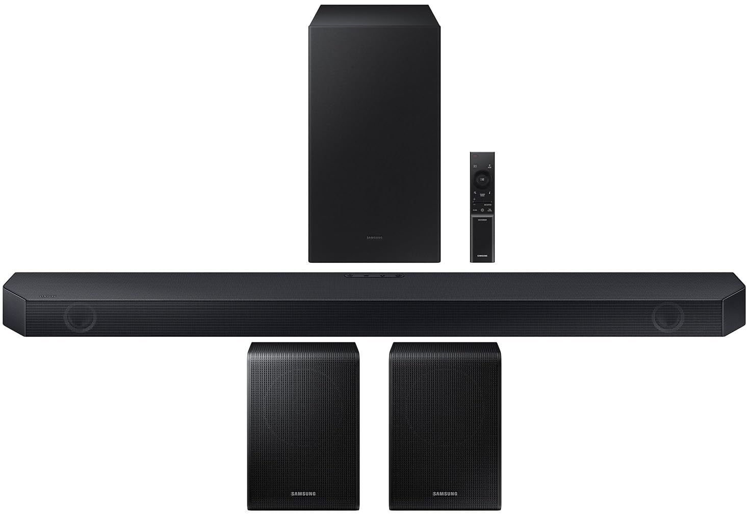 Samsung HW-Q60C 3.1ch Soundbar with Wireless Subwoofer & Dolby Atmos | SWA-9200S 2.0Ch Wireless Rear Speakers | Immersive Home Theater Audio for Movies, Gaming & Music (2023 Model)