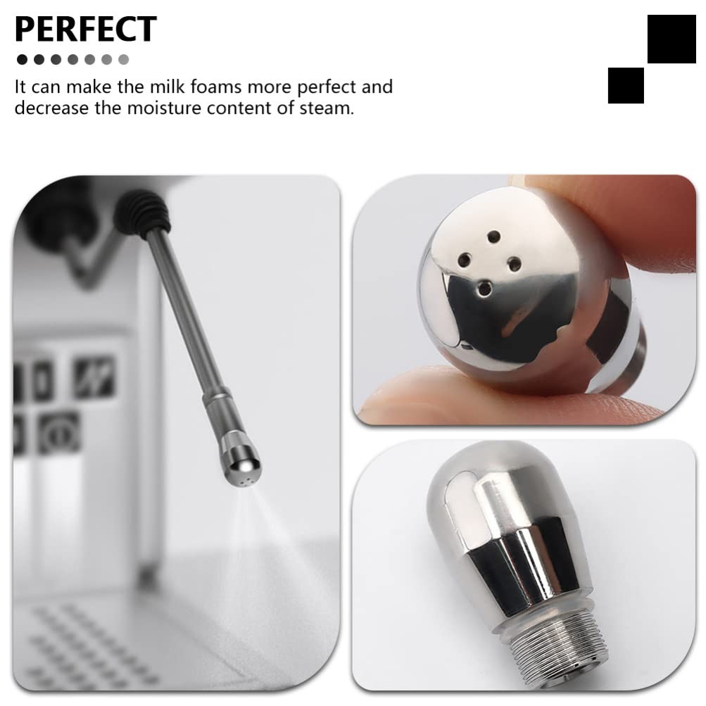 Professional Stainless Steel Coffee Steamer Nozzle for Espresso Machines - Milk Frother Attachment for Lattes & Cappuccinos - Perfect for Home Baristas & Coffee Shops
