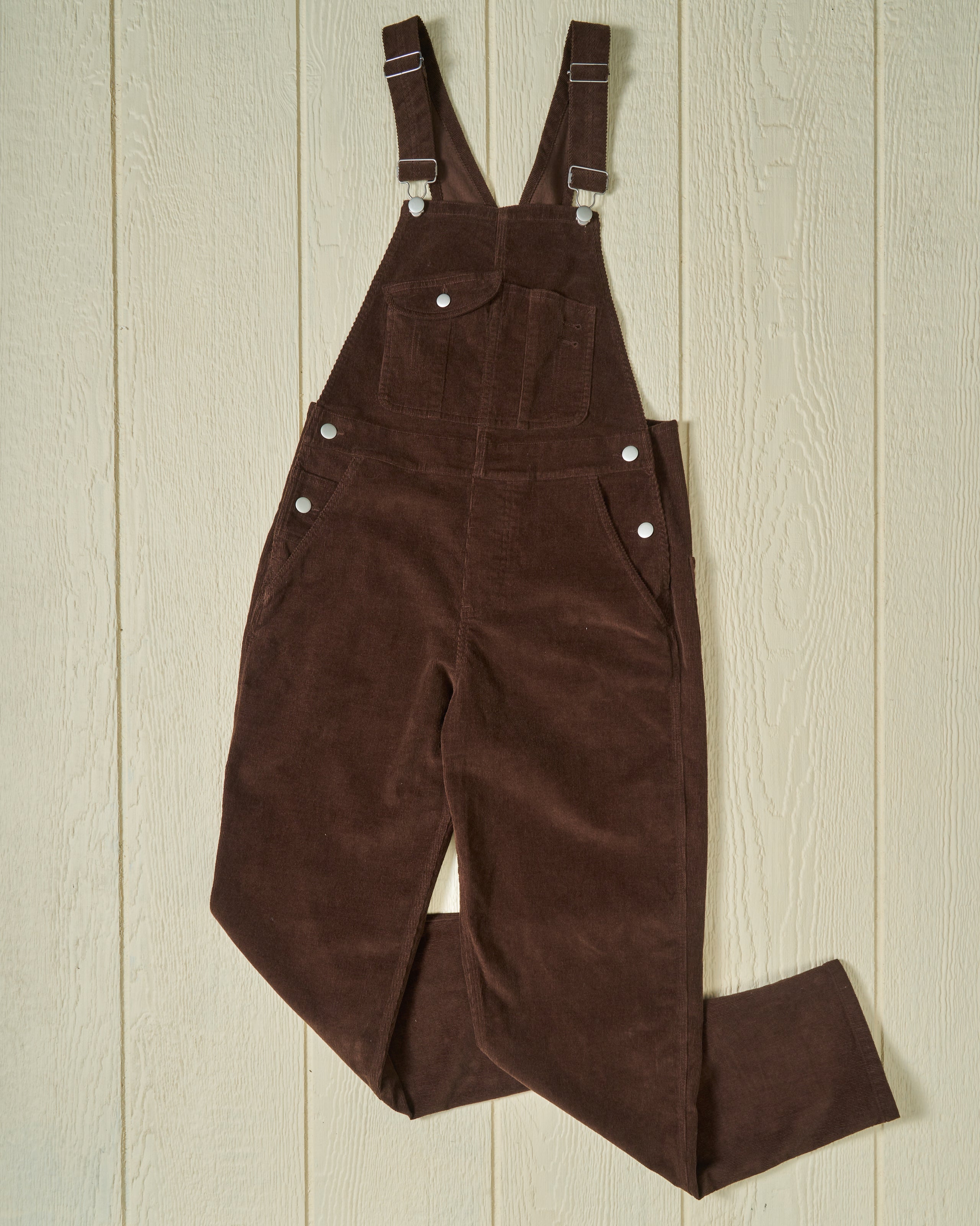 Women's Brown Corduroy Overalls - Comfortable & Stylish Denim Jumpsuit for Casual Wear, Work & Outdoor Activities