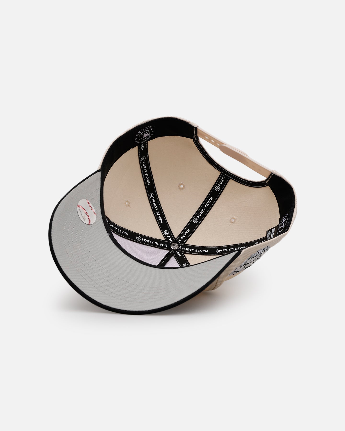 47 Brand Detroit Tigers 'Herringbone' 47 Offside Snapback Hat - Natural/Black Adjustable Baseball Cap for Men & Women - Perfect for Sports Fans, Game Day & Streetwear Fashion