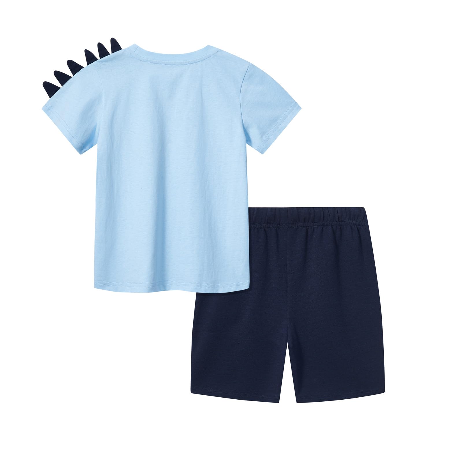 HILEELANG Boys Summer Outfits - 100% Cotton Short Sleeve T-Shirt & Shorts Set for Toddlers | Beach Playwear, Outdoor Activities & Casual Wear