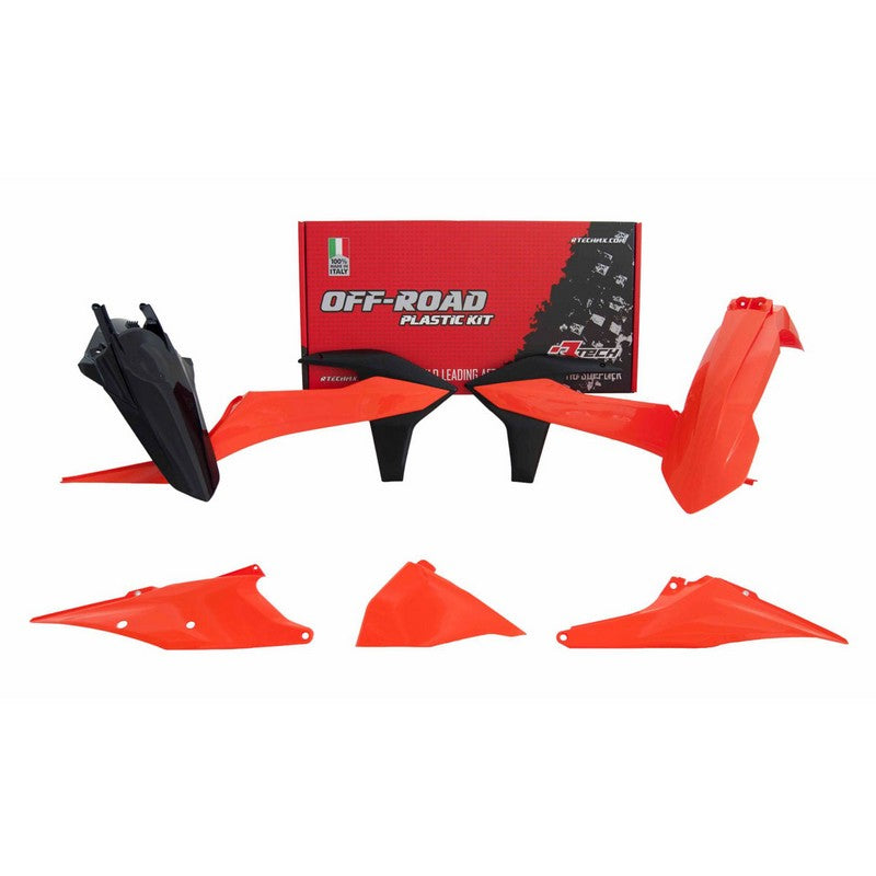 RTECH Plastic Kit for Motorcycles - Front & Rear Fenders, Radiator Shrouds, Side Panels, Airbox Cover | Durable Replacement Parts for Off-Road & Street Bikes | Perfect for Upgrades & Repairs
