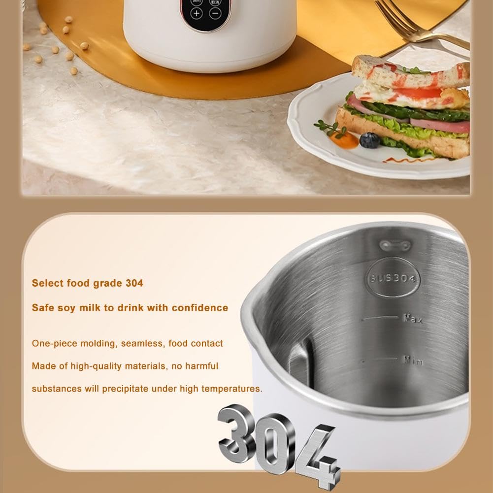 40oz Automatic Nut Milk Maker Machine - 8-in-1 Soy Milk Maker for Homemade Almond, Oat, Soy Milk & Juice with Timer, Auto Clean & Keep Warm | Perfect for Vegan, Keto & Healthy Lifestyle
