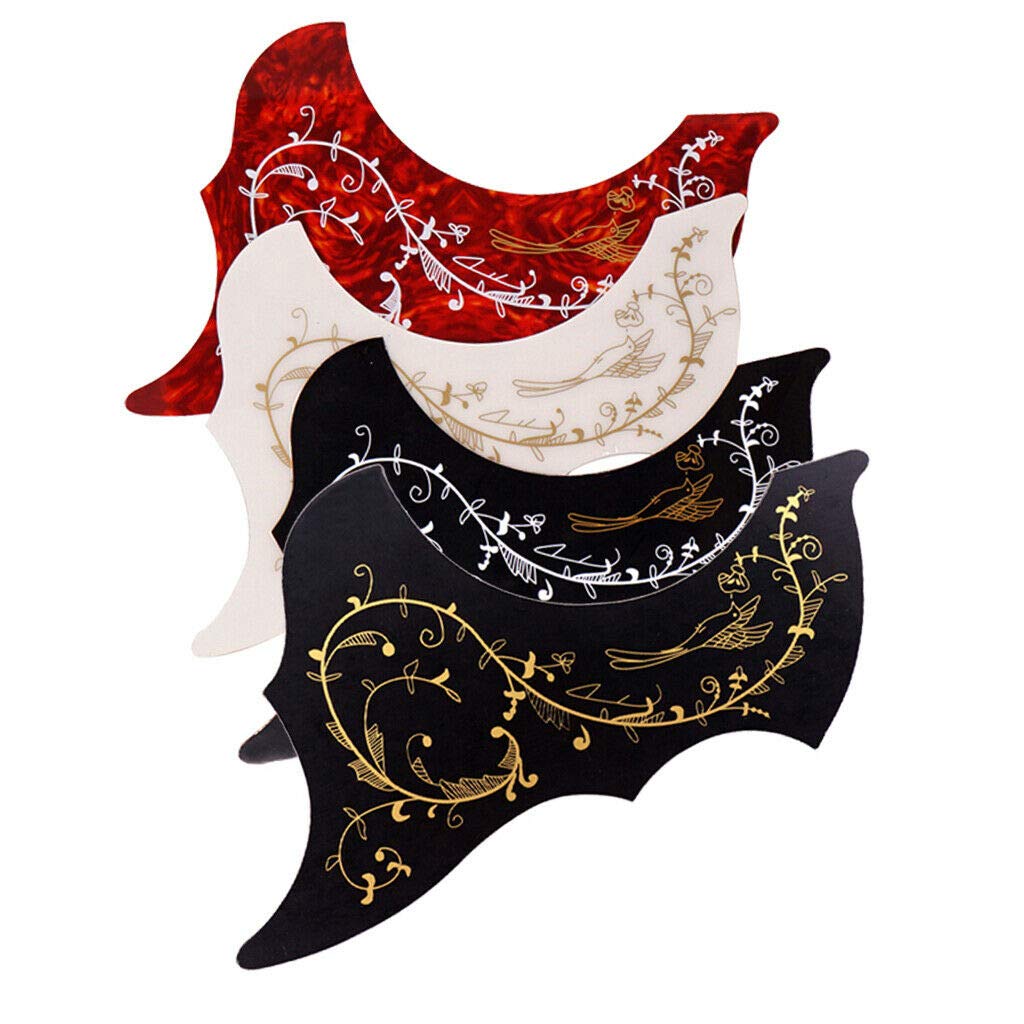 4pcs 40/41'' Acoustic Guitar Pickguard Scratch Plate Replacement Parts for Folk Guitar - Perfect for DIY Guitar Repair and Maintenance