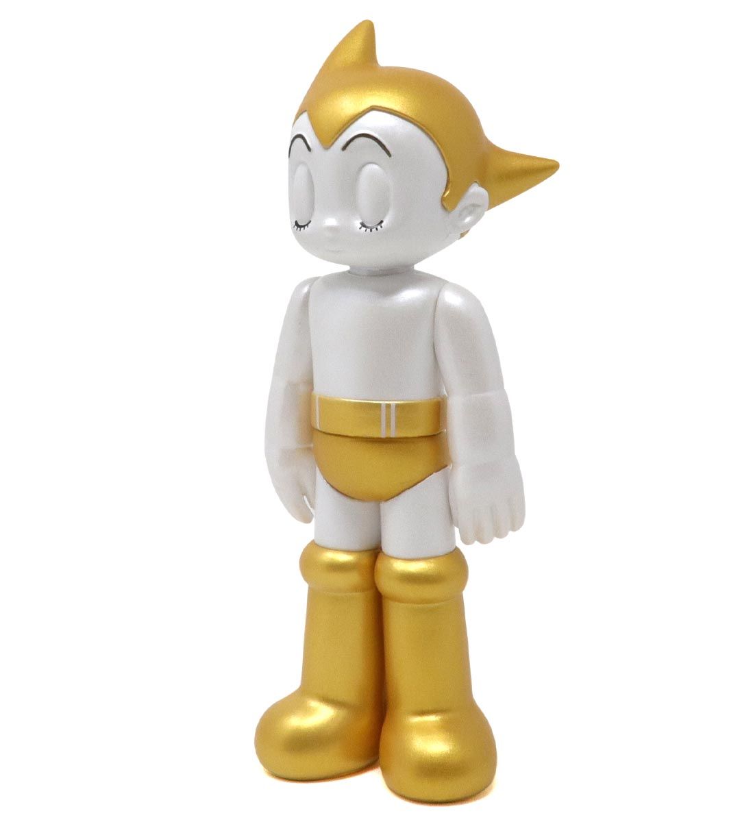 Astro Boy PVC Gold Closed Eyes Version - Anime Collectible Figurine for Display & Gifts - Perfect for Home Decor, Office Desk, and Anime Fan Collections