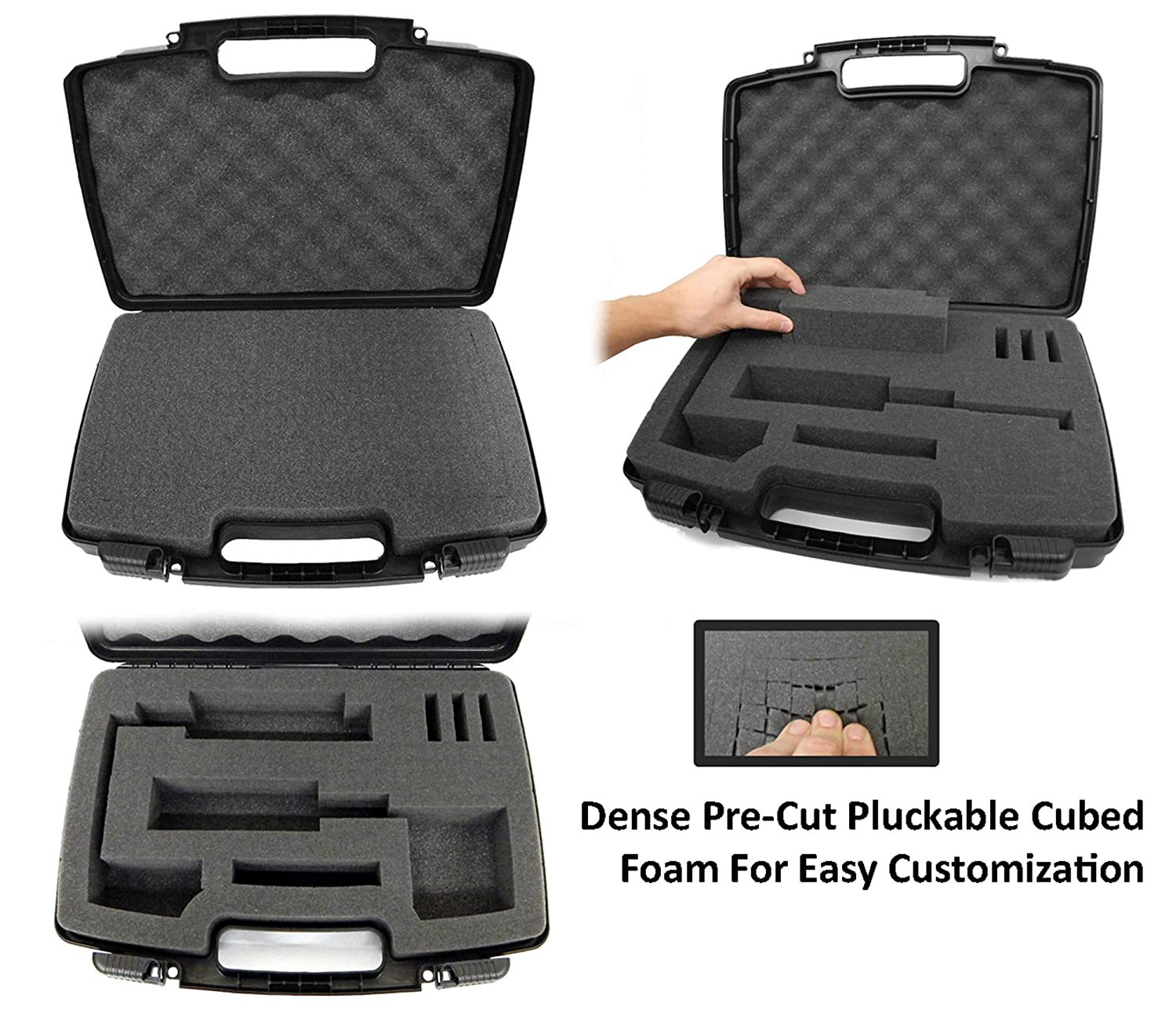 CASEMATIX Tattoo Kit Case - Compatible with Dragonhawk Mast Rotary & Romlon Wireless Tattoo Machines | Includes Power Supply, Ink & Accessories | Professional Tattoo Artist Organizer for Studio & Travel Use