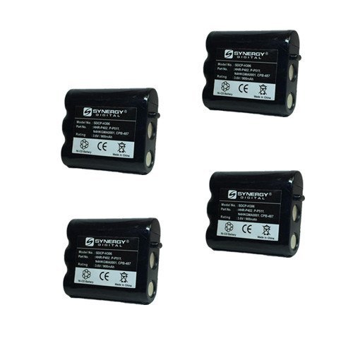 GE TL-26400 Cordless Phone Battery Combo Pack - 4 x SDCP-H306 Rechargeable Batteries for Uniden AT&T VTech Panasonic Phones - Perfect for Home Office & Long-Lasting Backup Power