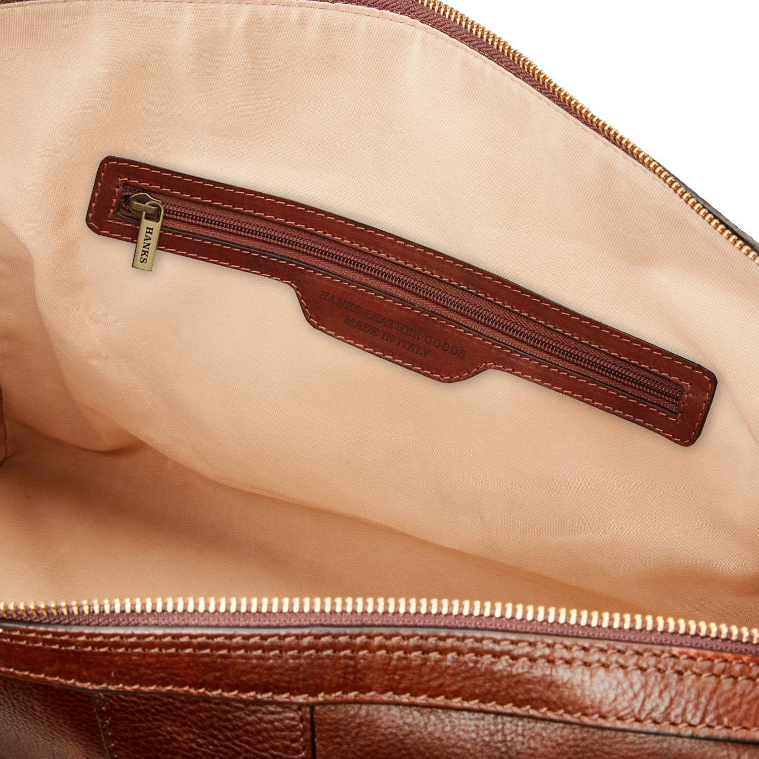 Hanks Leather Wanderer Duffel Bag - Premium Genuine Leather Travel Duffle for Men & Women - Perfect for Gym, Weekend Trips, and Business Travel