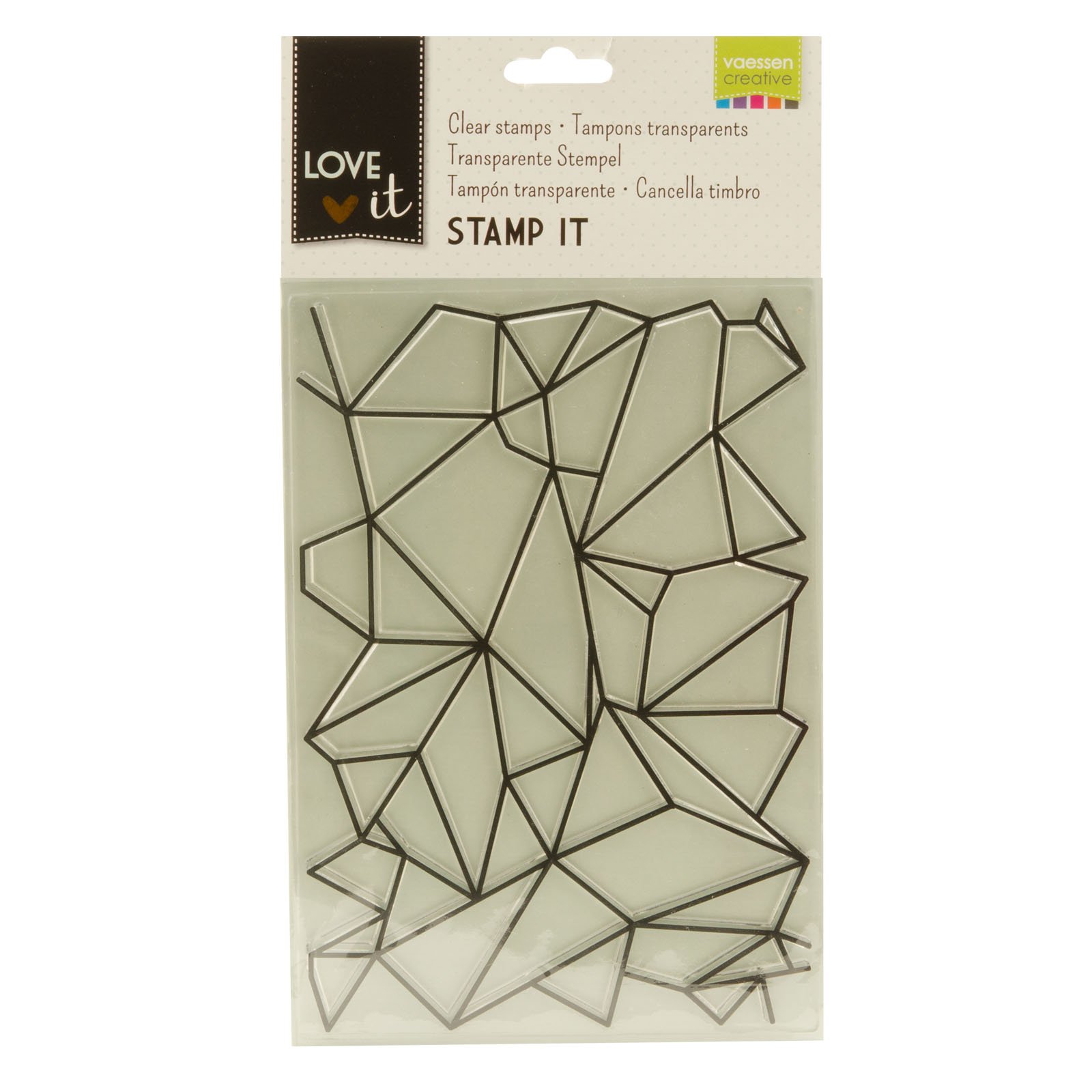 Vaessen Creative Clear Stamps - Multi-Colored Rubber Stamps for Scrapbooking, Card Making & DIY Crafts - Perfect for Paper Crafting, Journaling and Handmade Greeting Cards