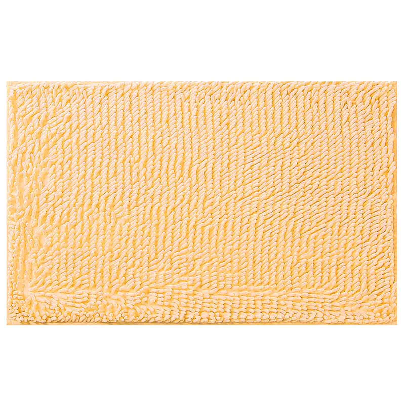 Super Soft Beige Bathroom Rug - Ultra Absorbent, Plush & Durable Bath Mat with Foot Pocket - Machine Washable Non-Slip Shower Carpet for Bathroom, Bedroom & Laundry Room - Cozy Home Decor Accessory