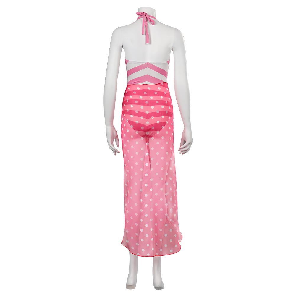 Barbie Margot Robbie Cosplay Swimsuit & Skirt Set - Women's Summer Swimwear Jumpsuit Costume for Halloween, Carnival & Pool Parties | Perfect for Cosplay Events & Beach Vacations