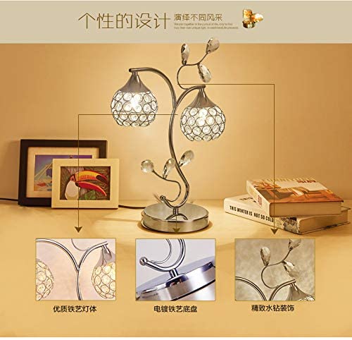 Modern Creative Crystal Table Lamp - Elegant Bedside & Living Room Lighting for Study, Bedroom, Wedding Decor | Warm & Stylish Home Decoration