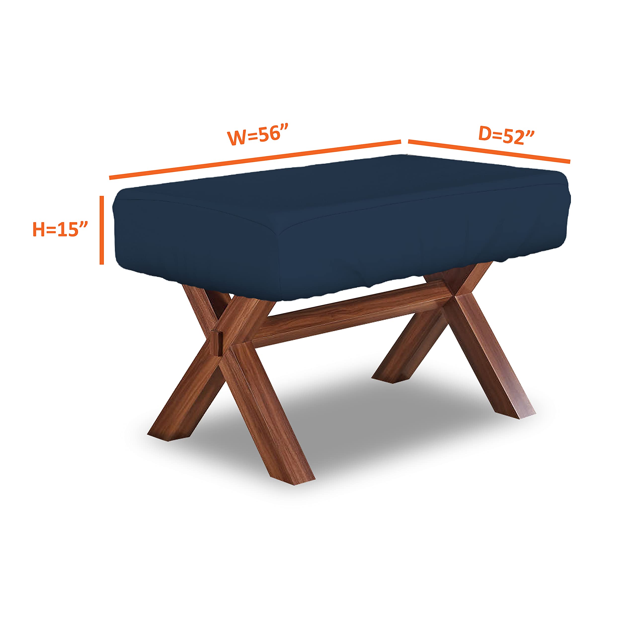 Premium 12 Oz Waterproof Foosball Table Cover - 100% Weatherproof Outdoor Game Table Protector with Elastic Edges (56