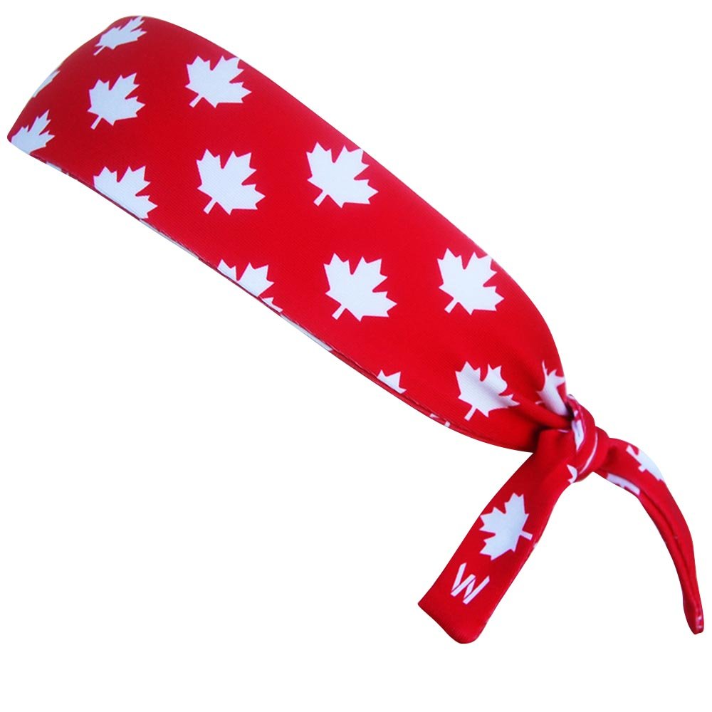 Canada Maple Leafs Red Headband - Adjustable Sports Headband for Hockey, Basketball & Running - Unisex Sweatband for Men & Women - Perfect for Workouts, Gyms & Outdoor Activities