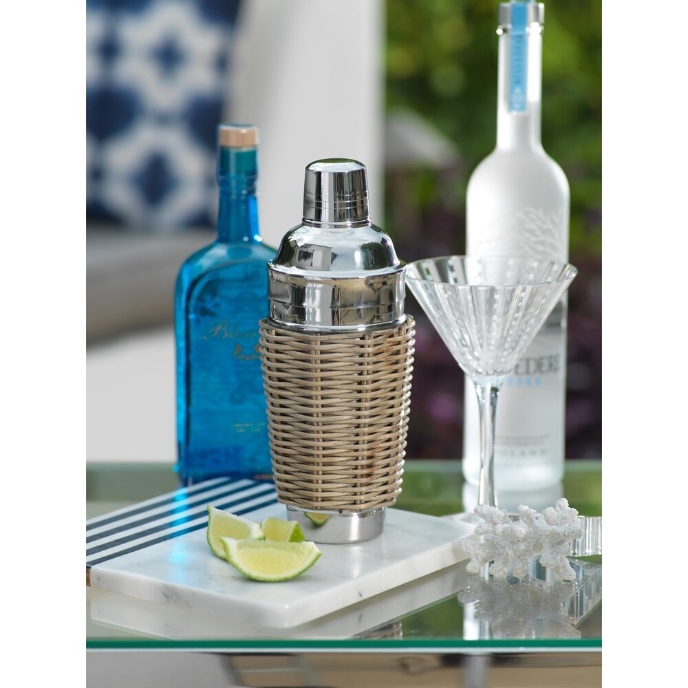Premium Bahama 9-Inch Tall Cocktail Shaker - Stainless Steel Bar Mixing Tool for Martini, Margarita & Mojito - Perfect for Home Bars, Parties & Professional Bartenders