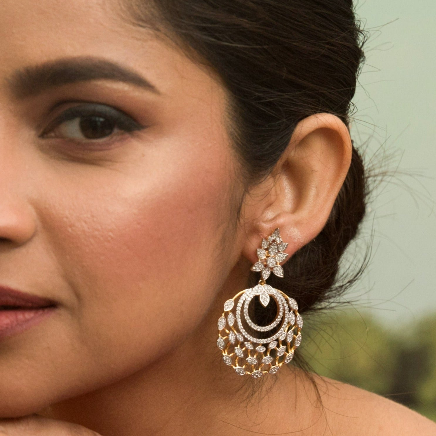 Yug Nakshatra CZ Drop Earrings - Elegant Cubic Zirconia Dangle Earrings for Women | Perfect for Weddings, Parties & Special Occasions
