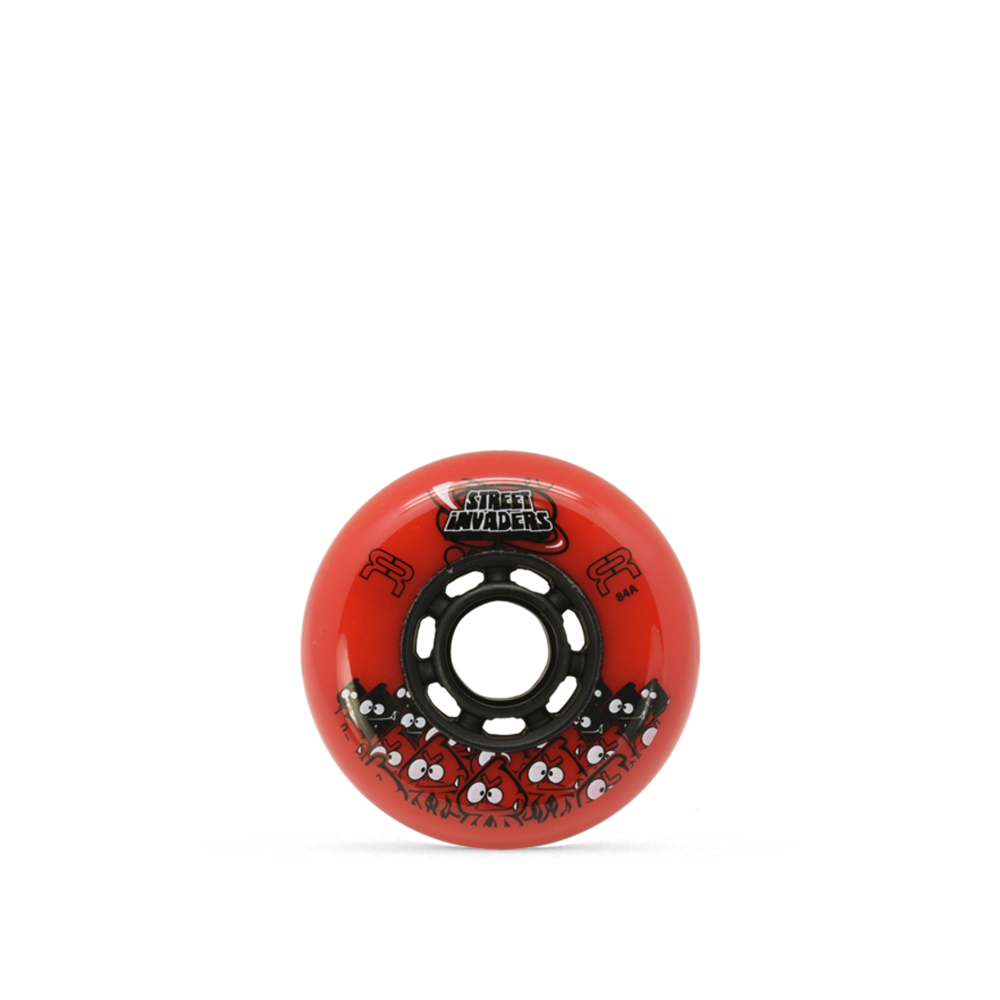 FR Street Invaders 72mm 84a Skateboard Wheels - High Performance Single Wheel for Street Skating & Cruising - Perfect for Smooth Rides on Pavement & Skate Parks
