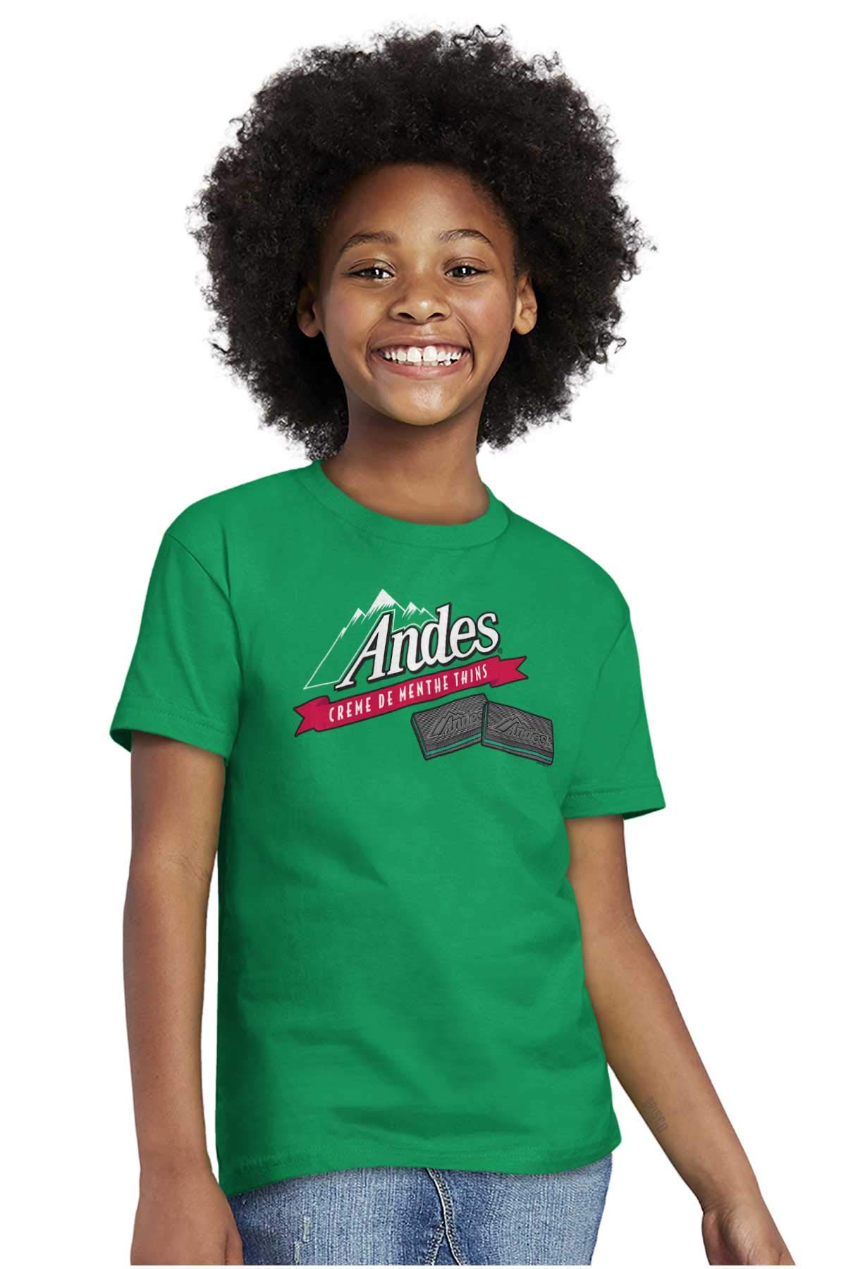 Original Andes Chocolate Mints Logo Crewneck T-Shirt for Men & Women - Casual Unisex Graphic Tee for Everyday Wear, Gifts, and Chocolate Lovers