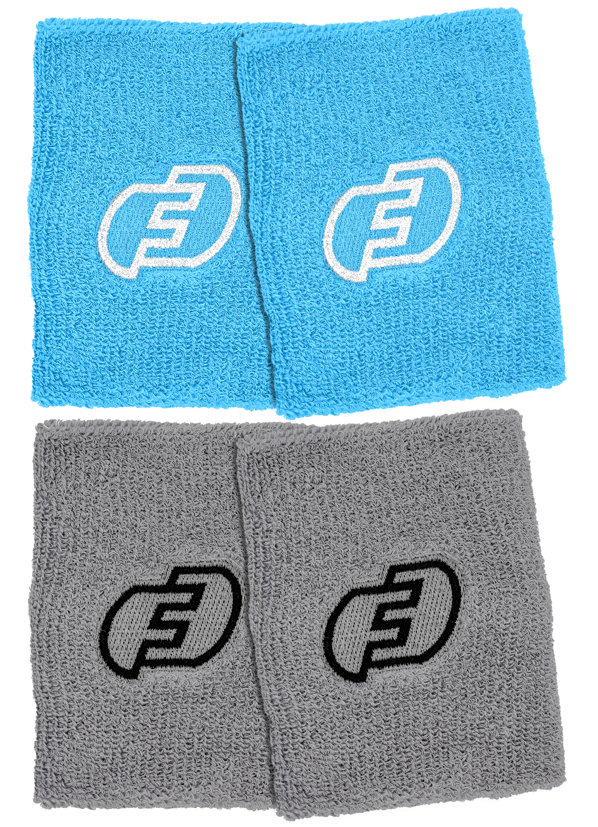 FORCE3 Wristband Double Pack - 2-Piece Non-Slip Sports Wristbands for Basketball, Tennis & Workout - Sweat Absorbent & Comfortable Gym Accessories